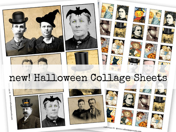 New Halloween Collage Sheets