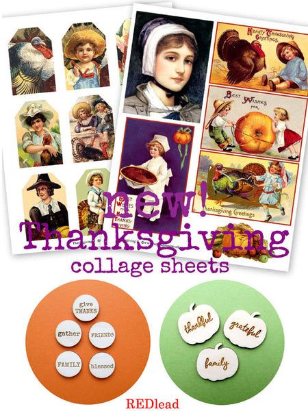 New Thanksgiving Collage Sheets