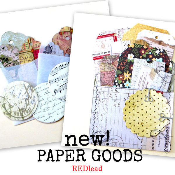 New Stitched Tags & Mini Parchment Envelopes