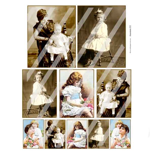 Ancestors 222 Collage Sheet Old Photo Collage Sheets