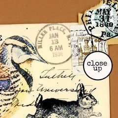 Correspondence Wood Mount Rubber Stamp