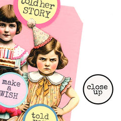 Happy Birthday Vintage Paper Dolls Collage Sheets