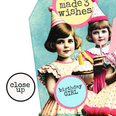 Birthday Girl Paper Dolls Collage Sheets