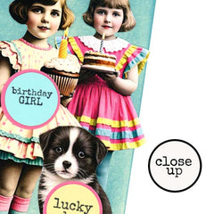 Happy Birthday Vintage Paper Dolls Collage Sheets