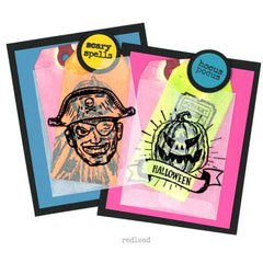 Halloween Scary Night Pumpkin Rubber Stamps