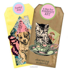 Wood Mounted A Day for Purrfect Art Rubber Stamp