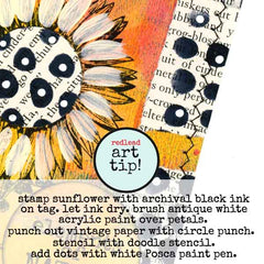 Sunflower Rubber Stamp