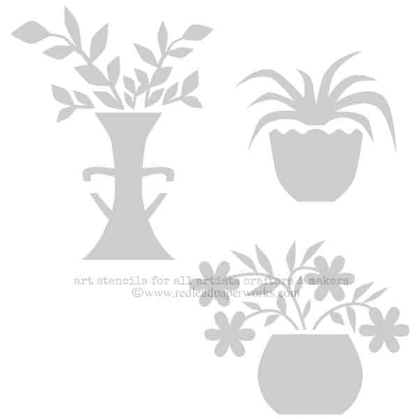 Plant Life Stencil 6 x 6