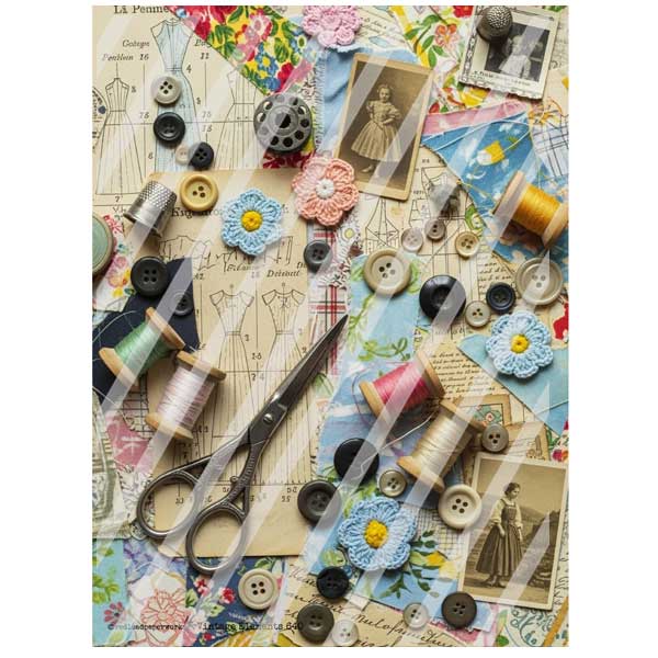 Vintage Elements 640 Faux Fabric Scraps Paper Collage Sheet Vintage Elements 640 Faux Fabric Scraps Paper Collage Sheet
