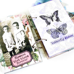 Butterfly Wishes Rubber Stamp