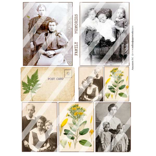 Ancestors 195 Collage Sheet Ancestors 195 Collage Sheet