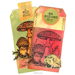 Mushrooms Rubber Stamp
