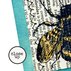 Garden Bee Rubber Stamp