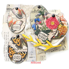 Vintage Elements 361 Tag Shapes Collage Sheet