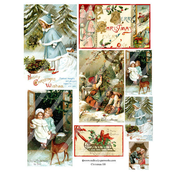 Christmas Collage Sheet 110