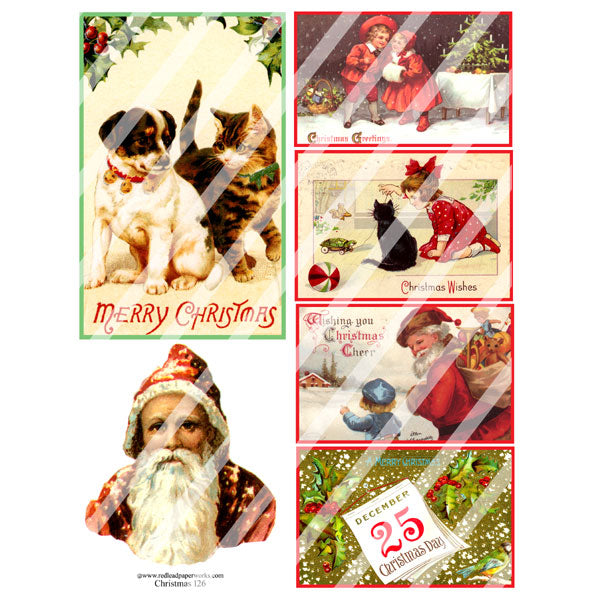 Christmas Collage Sheet 126