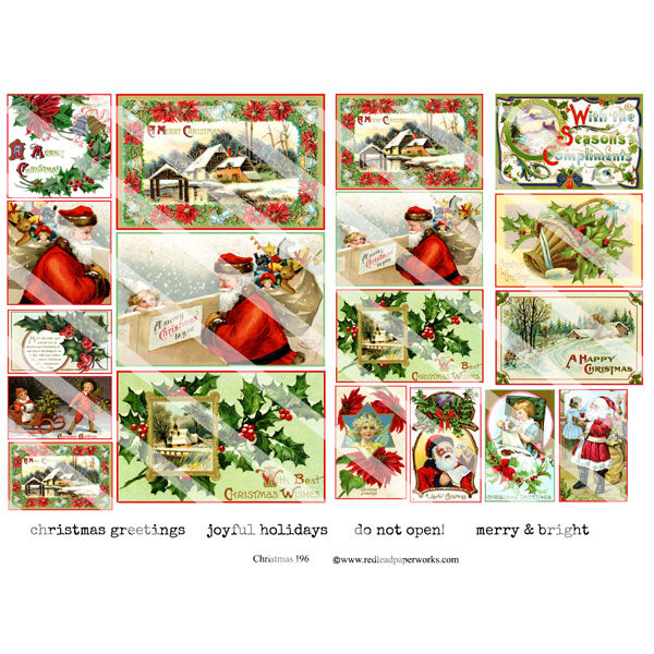 Christmas 196 Collage Sheet