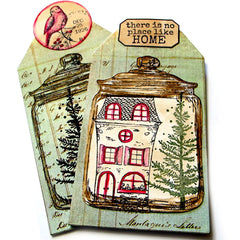There is No Place Like Home Rubber Stamp