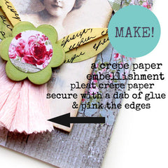 How to make a crepe paper embellishment