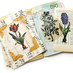 Hydrangea  & Tulip Rubber Stamps