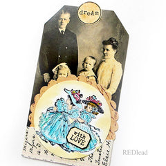 Frilly Girls Rubber Stamp