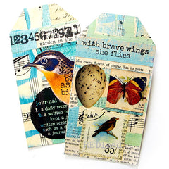 Mixed Media Numbers Wood Mount Rubber Stamp
