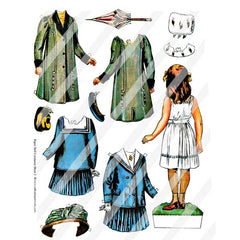 Paper Doll Collage Sheets