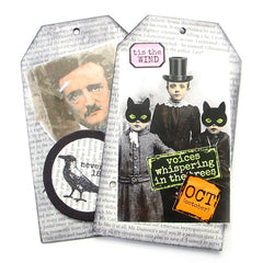 Halloween Card Making Words and Sentiments Rubber Stamps