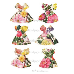 Rose Garden Dress Collage Sheet 17
