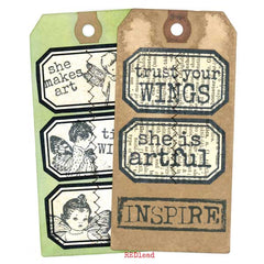 wood mount rubber stamp