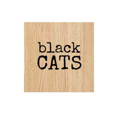 Black Cats Halloween Rubber Stamp