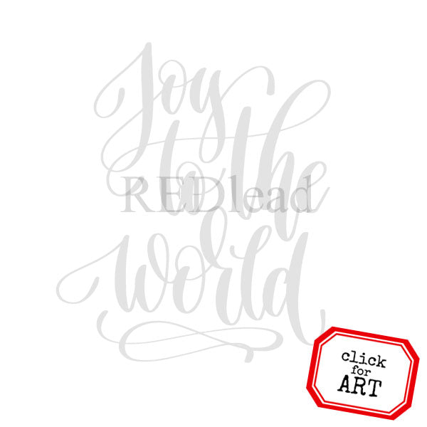 Joy to the World Rubber Stamp