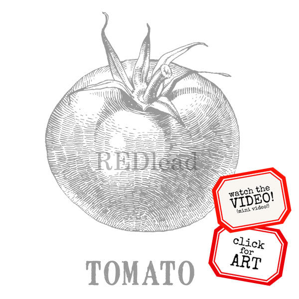 Tomato Rubber Stamp