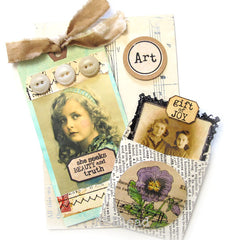 She Knows All Things Are Possible Label Rubber Stamp