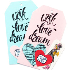 Little Labels XOX Valentine Rubber Stamp