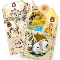 Wood Mount Baby Bonnie Bunny Rubber Stamp