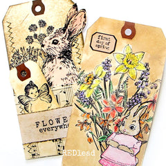 Gracie Garden Fairy Wood Mounted Rubber Stamp