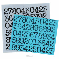 Numbers Stencils Red Lead Art Stencils are original designs for all Artists, Crafters, and Makers. 