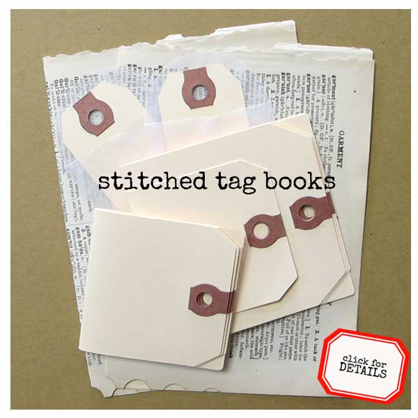 2 Stitched Avery Manila Tag Books