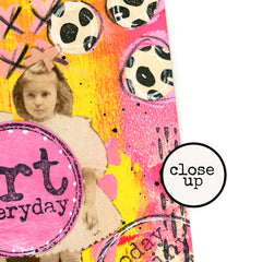 Art Everyday Circle Wood Mount Rubber Stamp