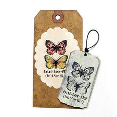 Butterfly Defined Wood Mount Rubber Stamp