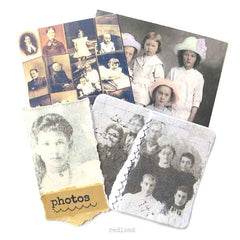 Wood Mounted Photos Rubber Stamp
