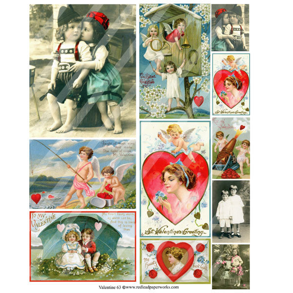 Valentine Collage Sheet 63