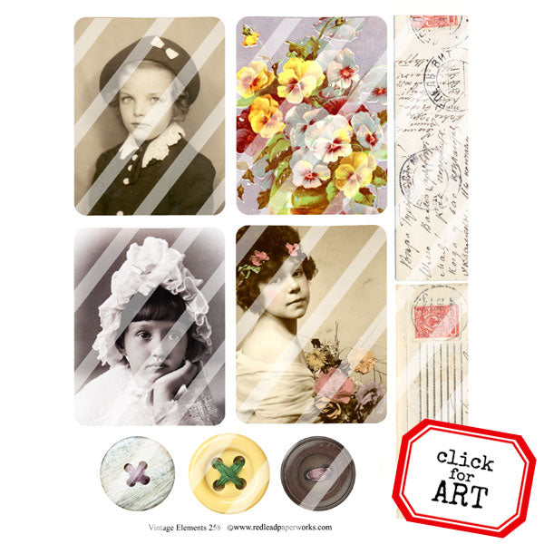 Vintage Elements 258 Collage Sheet