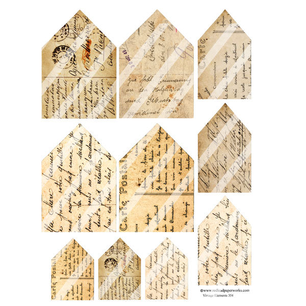 Vintage Elements 354 Houses Collage Sheet Vintage Elements 354 Houses Collage Sheet