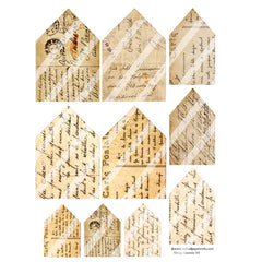 Vintage Elements 354 Houses Collage Sheet