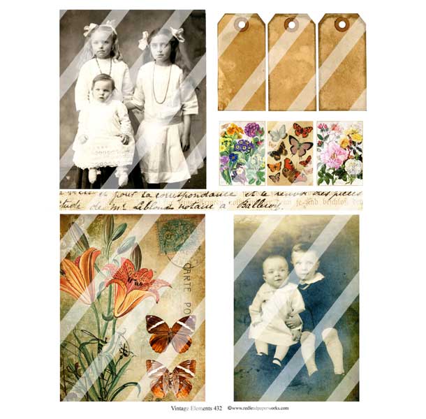 Vintage Elements 432 Collage Sheet Vintage Elements 432 Collage Sheet
