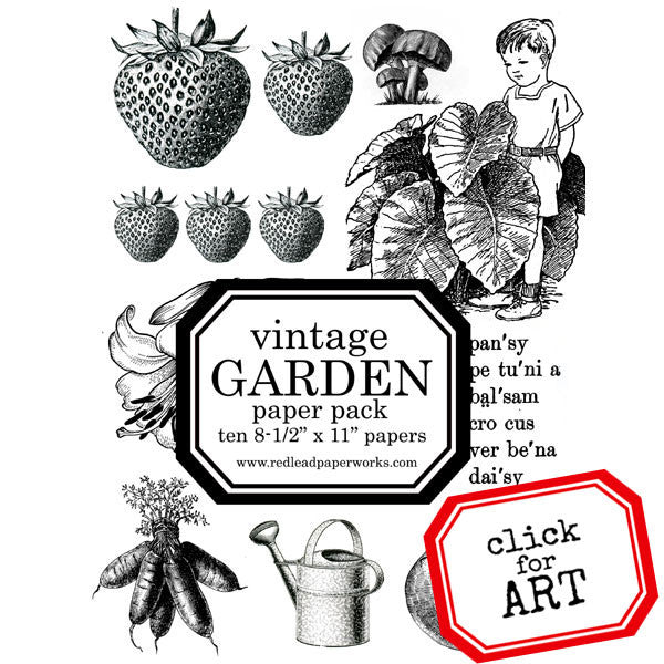 A Vintage Nature and Gardening Paper Pack Save 10%