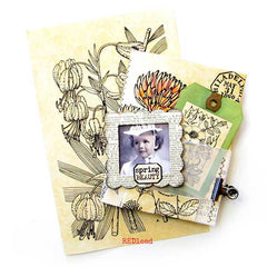 Vintage Style Wildflower Book Pages Paper Pack