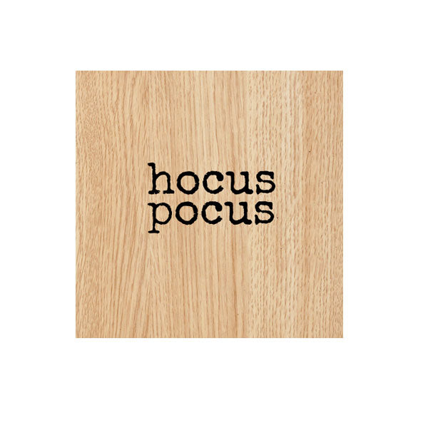 Hocus Pocus Halloween Wood Mount Rubber Stamp